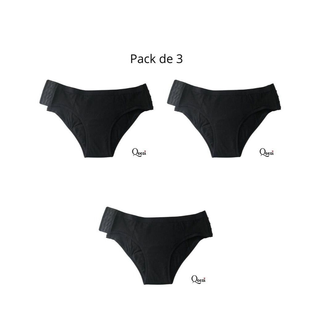 Culotte menstruelle ados ajustable abondant +++ (1x ou pack 3x)